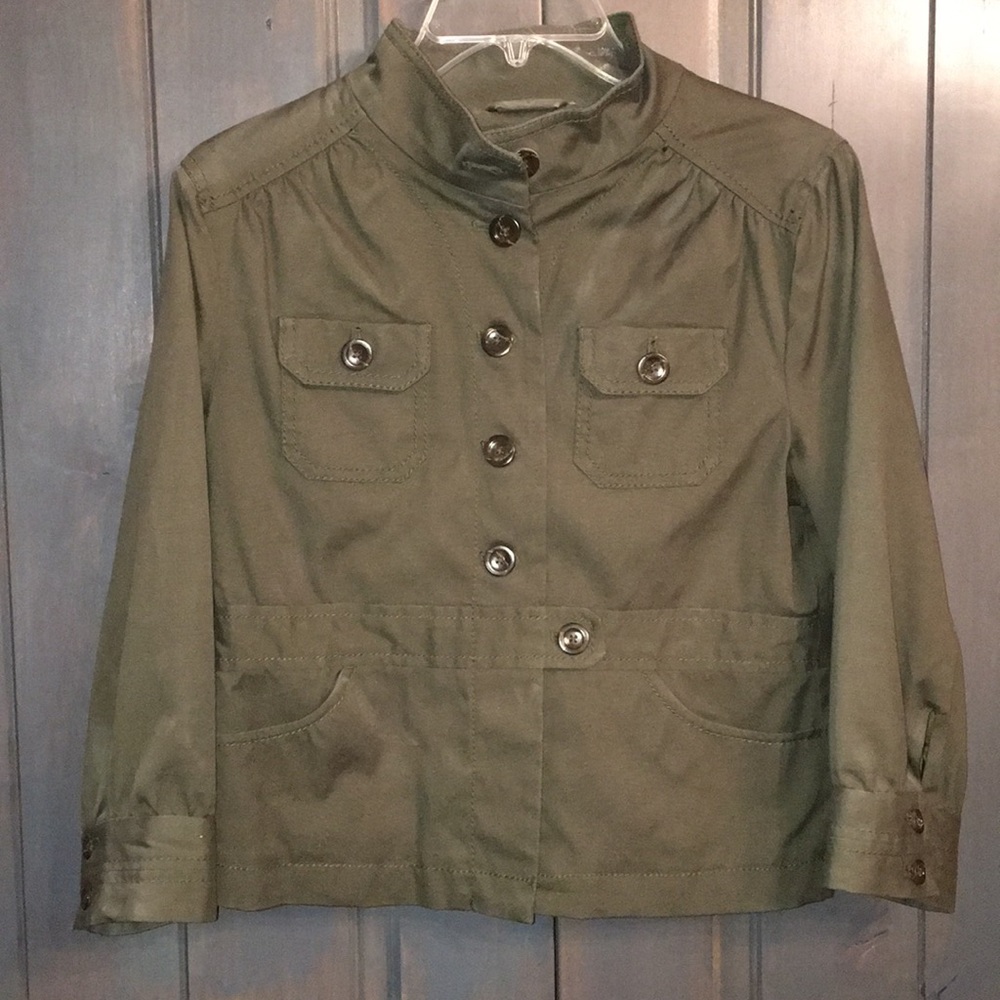 Cropped army style jacket (M)
